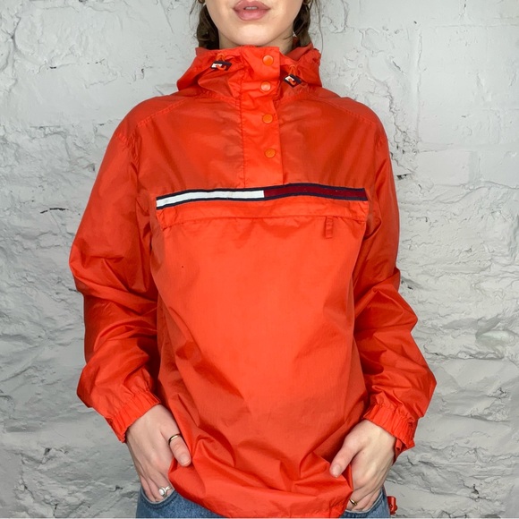 ORANGE TOMMY JEANS WINDBREAKER - Picture 3 of 3